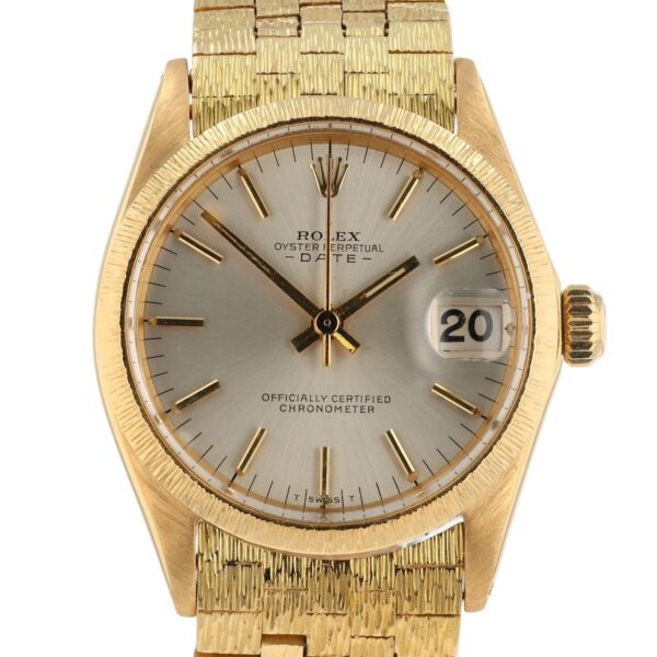 57_7feda787-78a3-4e4d-88df-426b06ae6fdb Rolex Date 18k Yellow Gold 31mm Silver Color Dial Automatic Women’s Watch 6629