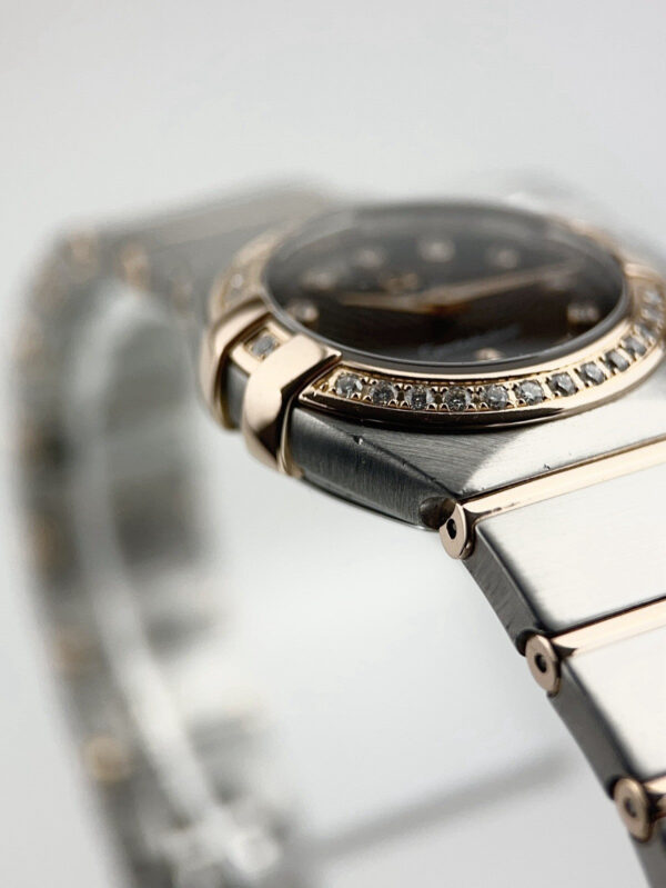 Omega Constellation Rose Gold & Steel Brown Dial 24mm Quartz 123.25.24.60.63.001