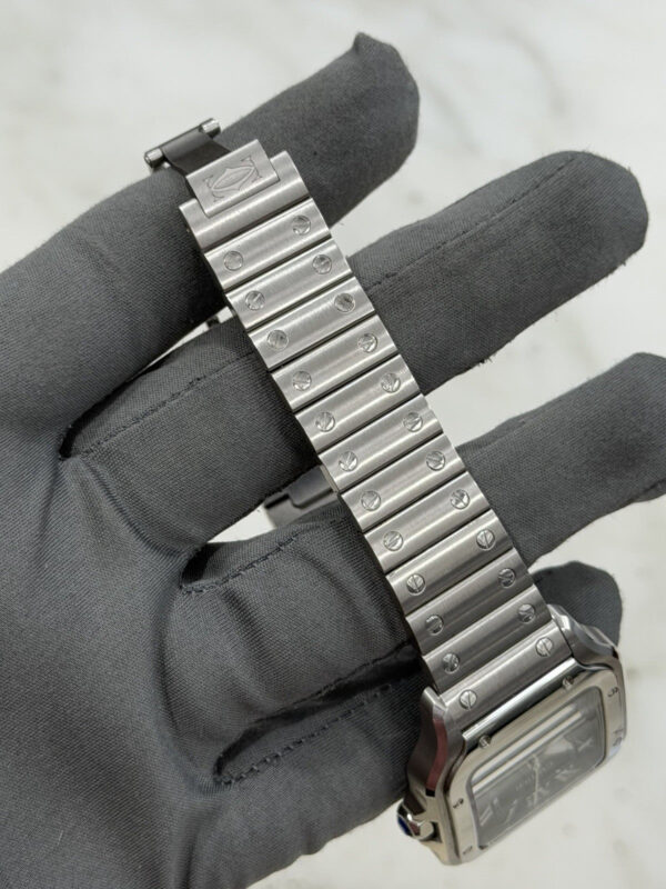 Cartier Santos Stainless Steel Green Dial 35mm Automatic Men’s Watch WSSA0061