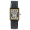 Cartier Tank Solo Silver Dial 18k Yellow Gold 27x35mm Quartz Men’s Watch 3167