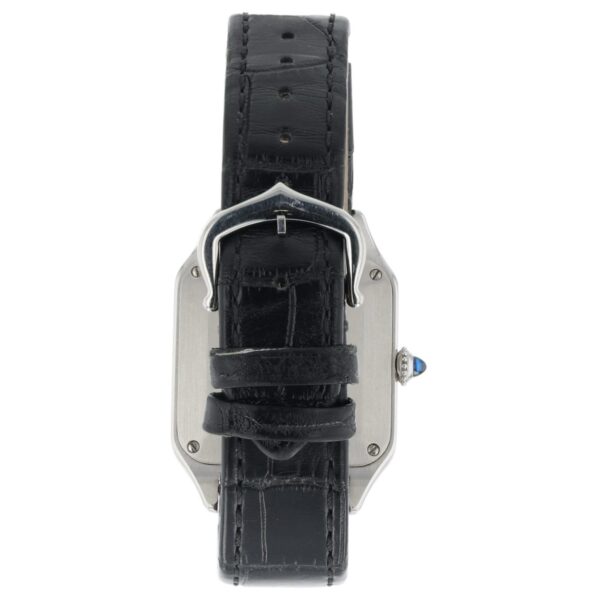 Cartier Santos Dumont Silver Dial Rose Gold & Steel 27.5mm Quartz Watch W2SA0012