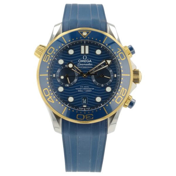 57_848dfd27-fb09-4b34-8bec-70011d2ed4c4 Omega Seamaster Diver Gold & Steel Blue Dial 44mm Automatic 210.22.44.51.03.001