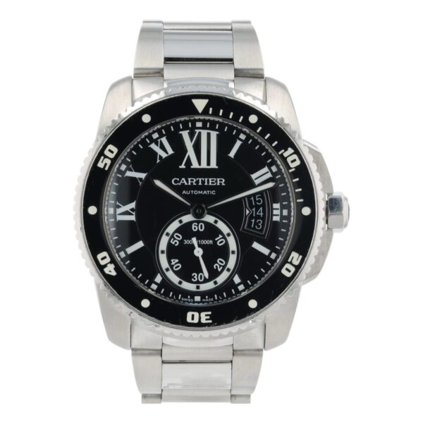 Cartier Calibre De Cartier Black Dial Stainless Steel 42mm Automatic Men’s 3729