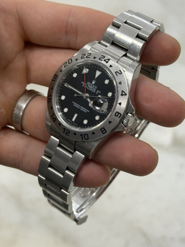 Rolex Explorer II Stainless Steel Black Dial 40mm Automatic Mens Watch 16570