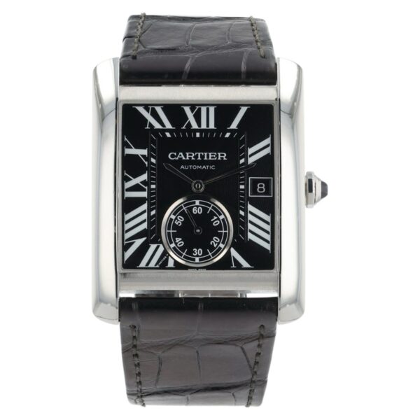 Cartier Tank MC Black Dial Stainless Steel 34mm Automatic Men’s Watch W5330004