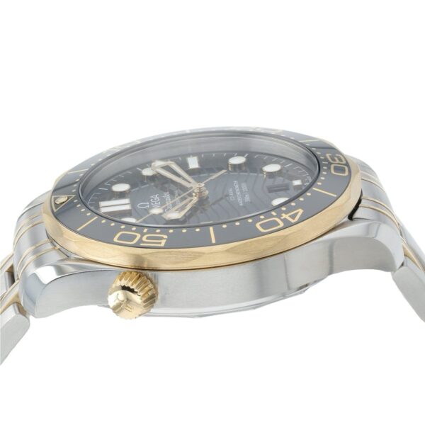 Omega Two-Tone Seamaster Black Dial Gold & Steel 42mm Mens 210.20.42.20.01.002