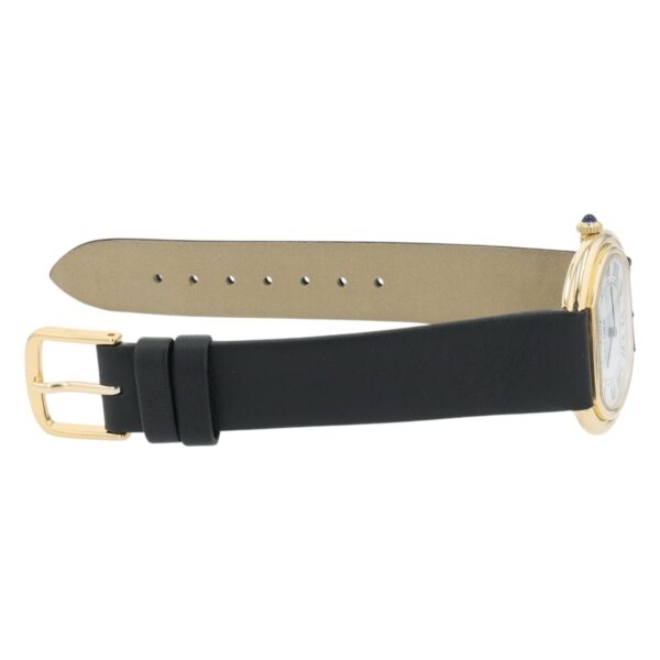 Cartier Stepped Ellipse 18k Yellow Gold 28mm White Dial Manual Wind Watch 7809