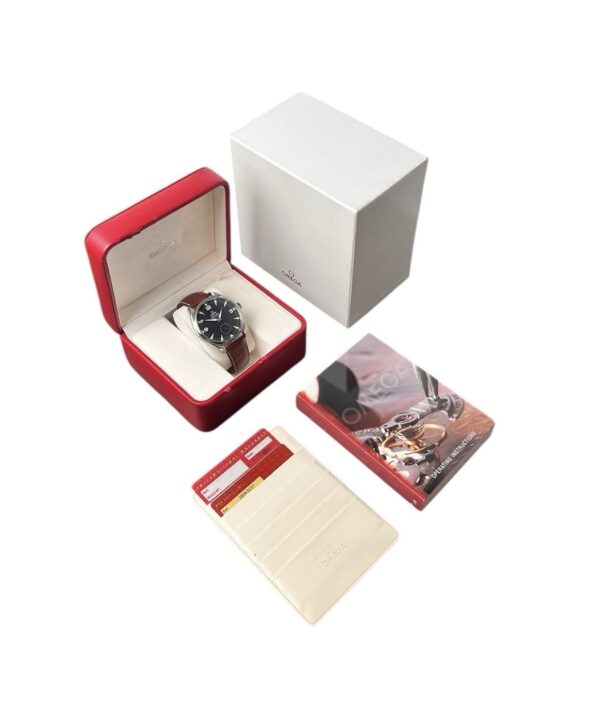 57_9663197f-be82-4f06-9e49-dbe3bd1b656f Omega Seamaster Stainless Steel Black Dial 49mm Manual Wind Men’s 2806.52.37