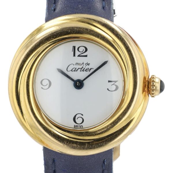Cartier Trinity 925 Vermeil White Dial 27mm Quartz Movement Women’s Watch 2735
