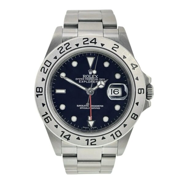 Rolex Explorer II Stainless Steel Black Dial 40mm Automatic Mens Watch 16570