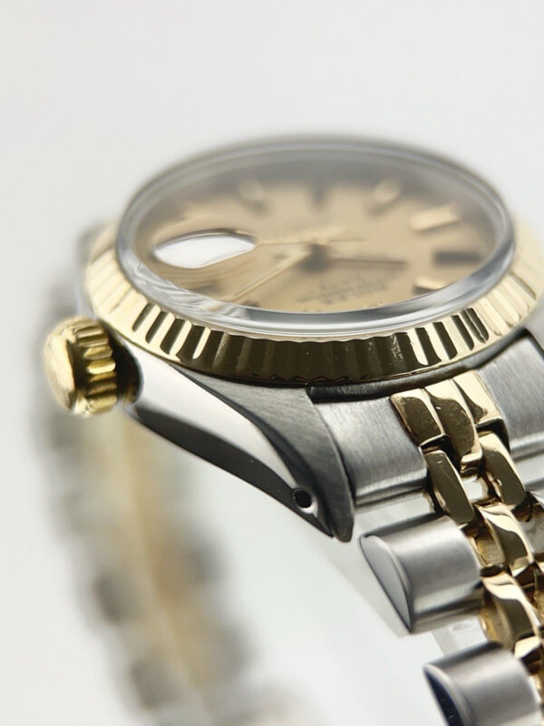 Rolex Datejust Tiffany Dial Gold Steel Champagne Dial 26mm Automatic Watch 6917