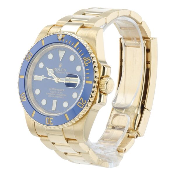 Rolex Submariner Blue Dial 18k Yellow Gold 40mm Automatic Men’s Watch 116618LB
