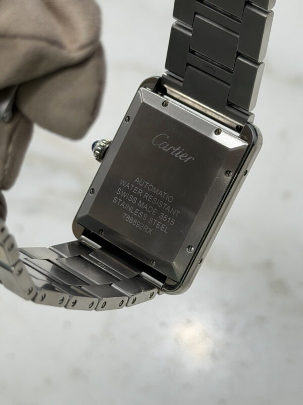 Cartier Tank Solo Date XL Stainless Steel 31mm Automatic Men’s Watch 3515