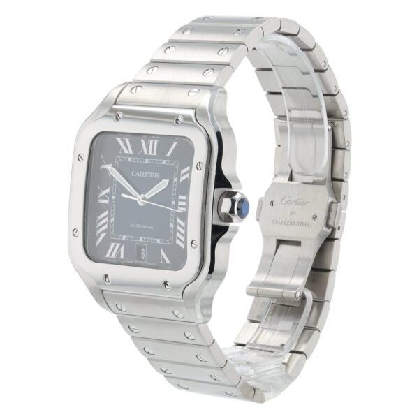 Cartier Santos Stainless Steel Blue Dial 39.8mm Automatic Men’s Watch WSSA0013