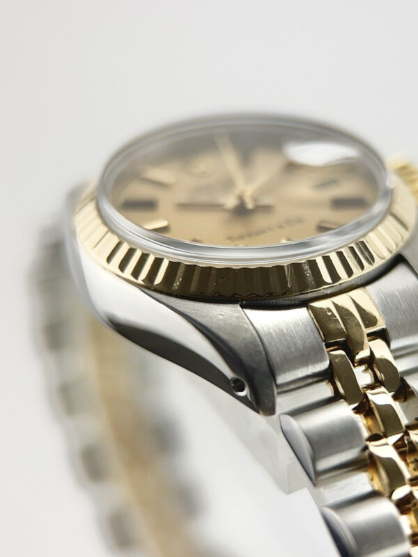 Rolex Datejust Tiffany Dial Gold Steel Champagne Dial 26mm Automatic Watch 6917