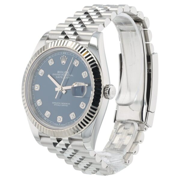 57_b3044a2b-ec7e-4113-b846-9bca7f7bc671 Rolex Datejust Blue Dial Stainless Steel 41mm Automatic Men’s Watch 126334