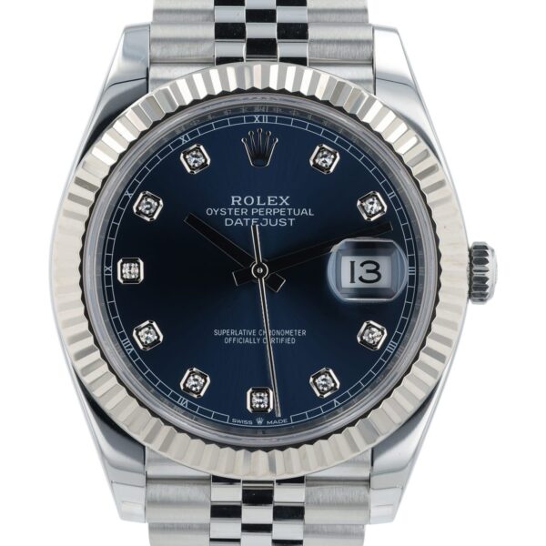 57_b4fa8670-196a-4148-8894-477feb13486e Rolex Datejust Blue Dial Stainless Steel 41mm Automatic Men’s Watch 126334