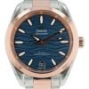 Omega Seamaster Blue Dial Steel & Rose Gold 34mm Auto Womens 220.20.34.20.03.001