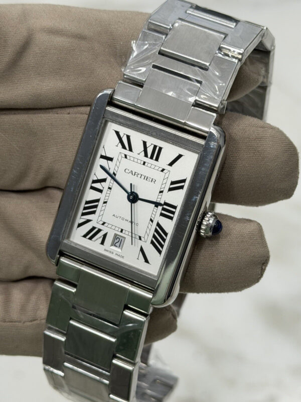 Cartier Tank Solo XL 3515 Stainless Steel 31mm Automatic Mens Watch W5200028