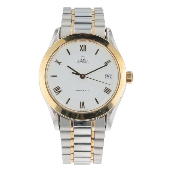 Omega Classic Heritage Steel & Gold White Dial 35mm Automatic Men’s 166.0285