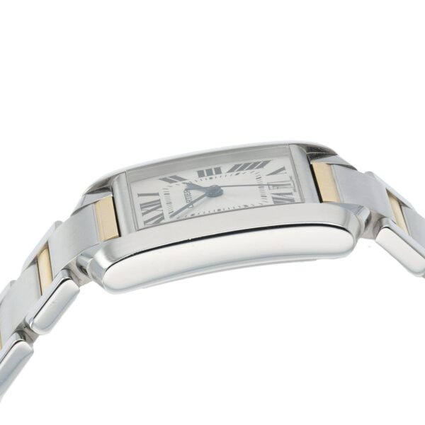 Cartier Tank Francaise Silver Dial Gold & Steel 28mm Automatic Womens W51005Q4