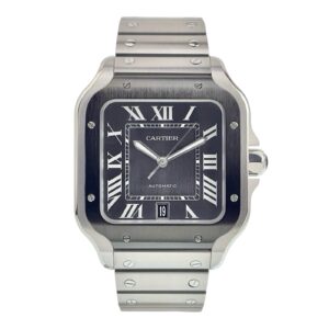 Cartier Santos Stainless Steel Grey Dial 39.8mm Automatic Men’s Watch WSSA0037