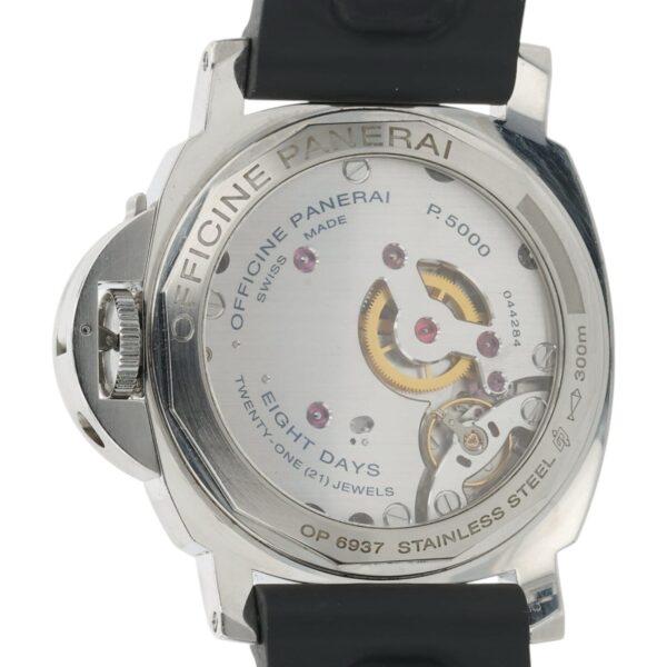 Panerai Luminor Marina 8 Days Steel Black Dial 44mm Manual Wind Mens PAM00510