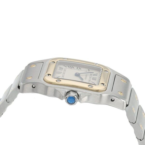Cartier Santos Gold & Steel Silver Dial 24mm Quartz Women’s Watch 1057930