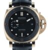 Panerai Submersible 18k Rose Gold Black Dial 42mm Automatic Mens Watch PAM01164