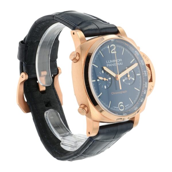Panerai Luminor Goldtech 18k Rose Gold Blue Dial 44mm Automatic Mens PAM01111