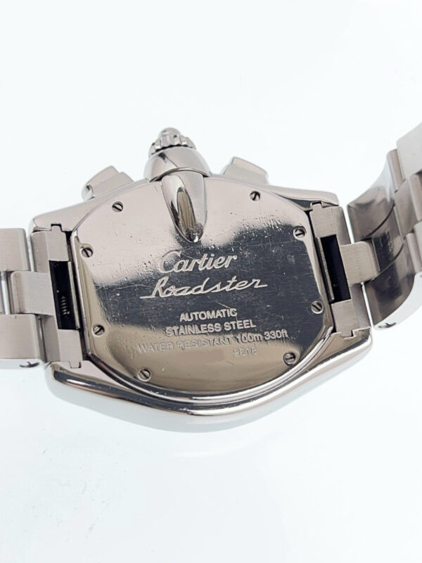 57_c8d7db29-fe58-4c31-9629-f9541f37f15b Cartier Roadster Stainless Steel Black Dial 40mm Automatic Mens Watch W62007X6