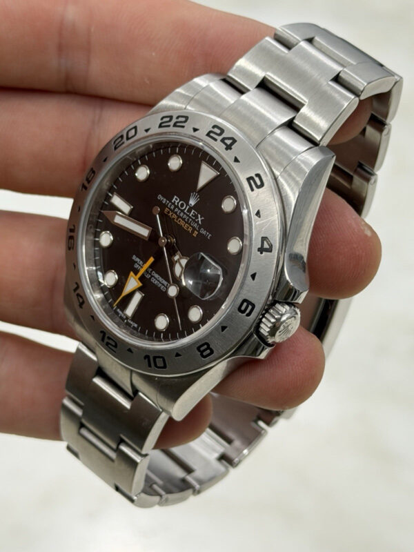 Rolex Explorer II Stainless Steel Black Dial 42mm Automatic Mens Watch 216570