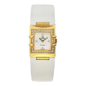 Omega Constellation 18k Yellow Gold Mother Of Pearl Dial Quartz Women’s Watch