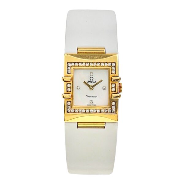 Omega Constellation 18k Yellow Gold Mother Of Pearl Dial Quartz Women’s Watch