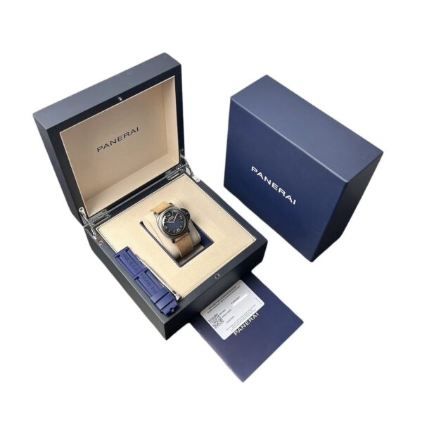 57_cc4f0131-6e09-41f7-b750-1866f1f31475 Panerai Luminor Venticinque Blue Dial Steel 44mm Manual Wind Mens Watch PAM02025