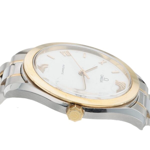 Omega Classic Heritage Steel & Gold White Dial 35mm Automatic Men’s 166.0285