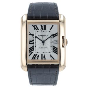 Cartier Tank Anglaise 18k Rose Gold Silver Dial 39mm Automatic Men’s W5310004