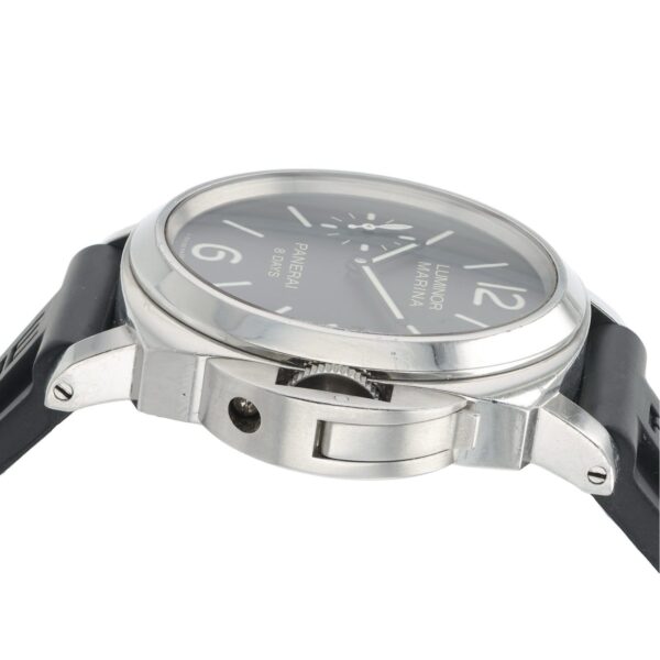 Panerai Luminor Marina 8 Days Steel Black Dial 44mm Manual Wind Mens PAM00510