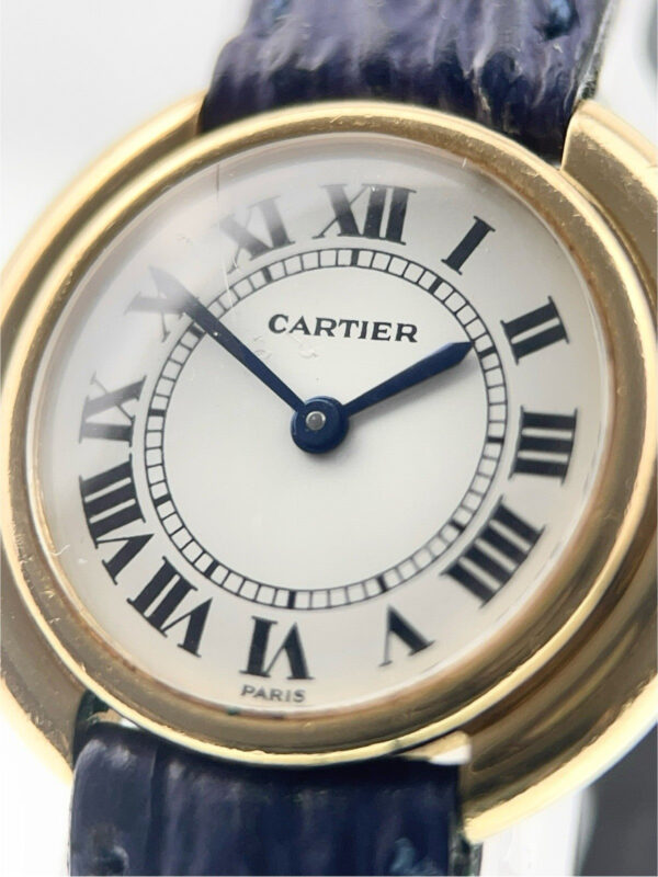 Cartier Vendome 18k Yellow Gold White Dial 26mm Manual Wind Women’s Watch 6708