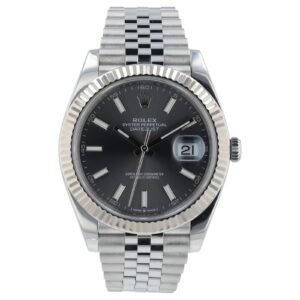 Rolex Datejust Stainless Steel Gray Dial 41mm Automatic Movement Mens 126334