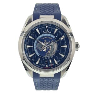 Omega Seamaster Aqua Terra Worldtimer Steel Blue Dial 43mm 220.12.43.22.03.001