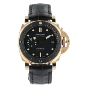 57_e5a2787e-7d03-4f6e-a4cd-90d2e7129014 Panerai Submersible 18k Rose Gold Black Dial 42mm Automatic Mens Watch PAM01164