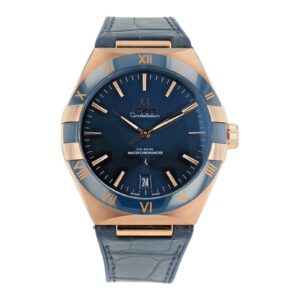 Omega Constellation 18k Rose Gold Blue Dial 41mm Automatic 131.63.41.21.03.001
