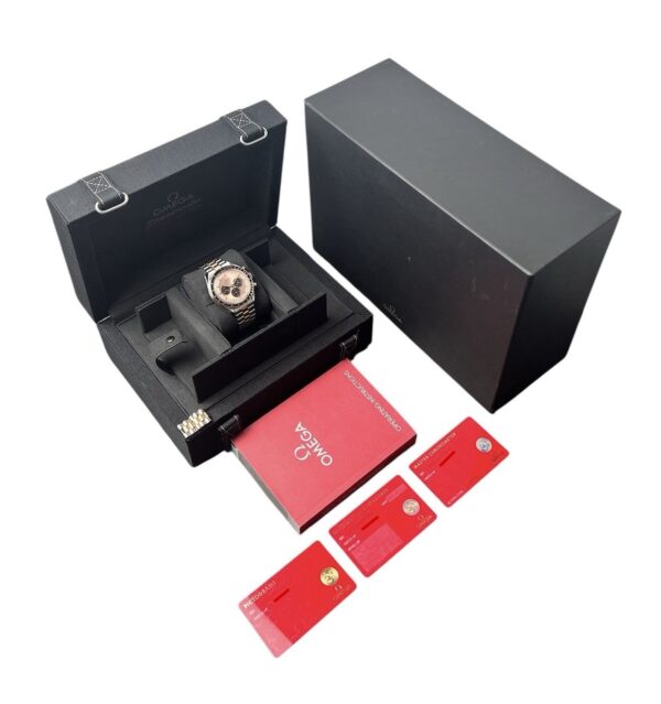 57_ec55bbba-db3e-4488-b6f7-79bb71a51a38 Omega Speedmaster Professional Two-Tone Watch 42mm Sedna Gold Dial 2025 Full Set