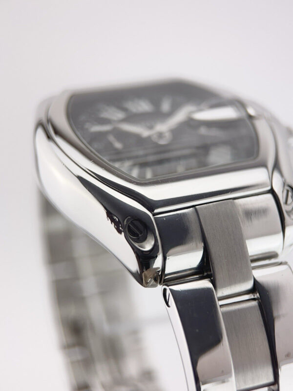 57_edcca7df-d05c-4ea8-8a2d-f5fc74f4eb14 Cartier Roadster Stainless Steel Black Dial 40mm Automatic Mens Watch W62007X6