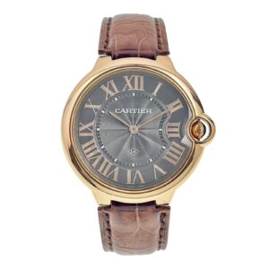 Cartier Ballon Bleu 18k Rose Gold Grey Dial 40mm Manual Wind Men’s WGBB0020