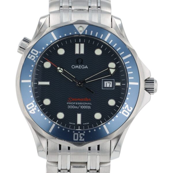 Omega Seamaster Diver Stainless Steel Blue Dial 41mm Quartz Mens 2221.80.00