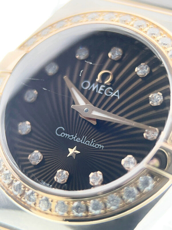 Omega Constellation Rose Gold & Steel Brown Dial 24mm Quartz 123.25.24.60.63.001