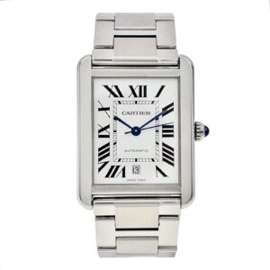 Cartier Tank Solo Date XL Stainless Steel 31mm Automatic Men’s Watch 3515