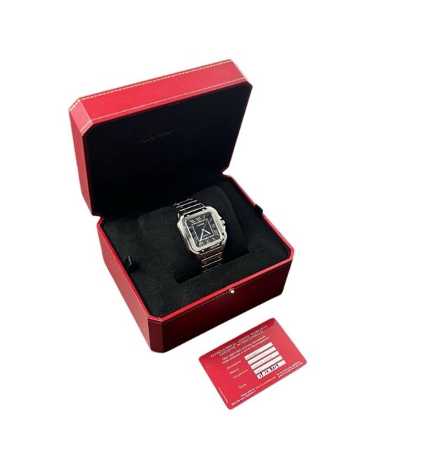 Cartier Santos Stainless Steel Blue Dial 39.8mm Automatic Men’s Watch WSSA0013